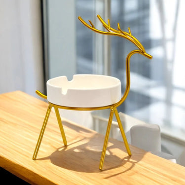 Golden Deer Decoration Ashtray